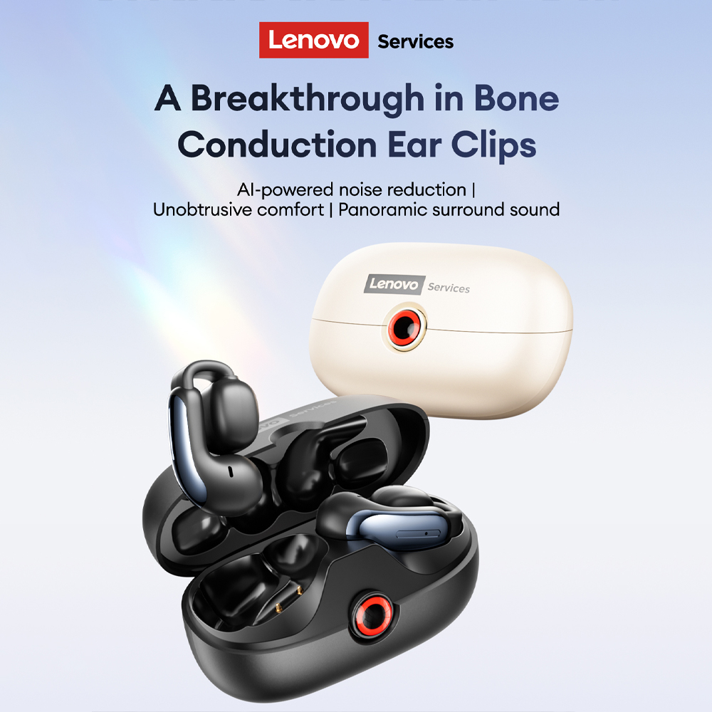 Telephone Headset Office - Lenovo LES-108 conducción ósea TWS Clips