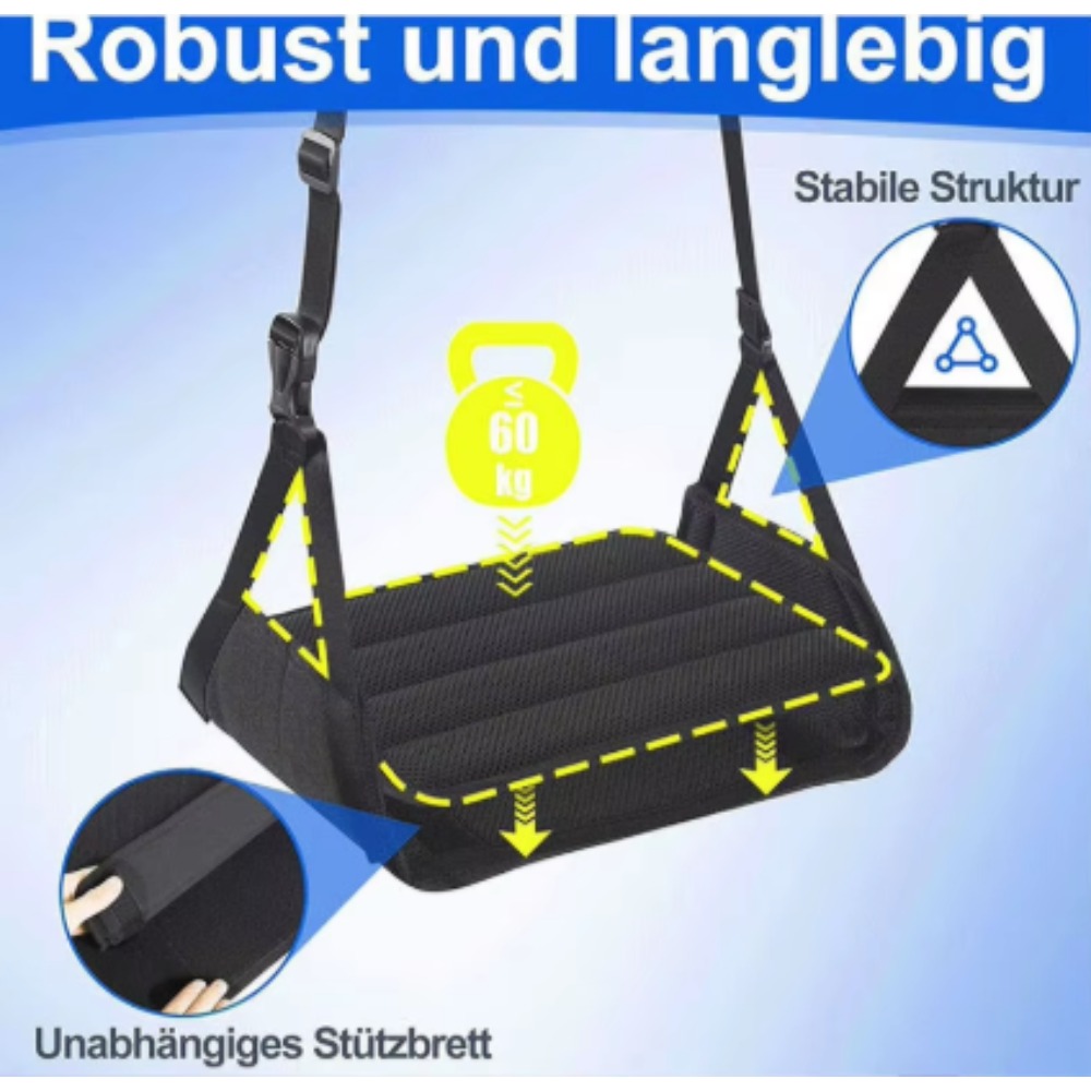 Under Desk Hammock - Hamaca de Viaje Ajustable para Pies