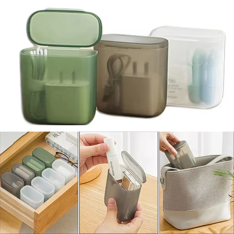Telephone Headset Office - Caja de almacenamiento transparente para cables