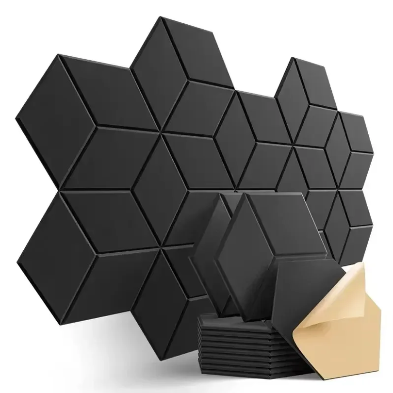 Office Furniture For Sale - 12 Paneles de Espuma Autoadhesivos Hexagonales