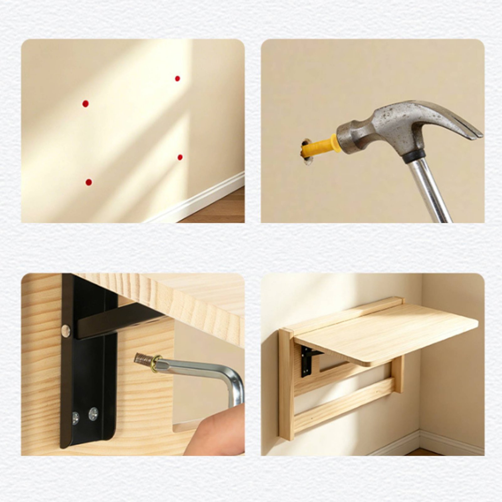 Wall Mounted Desk Fold - Escritorio Plegable de Pared, Mesa Plegable