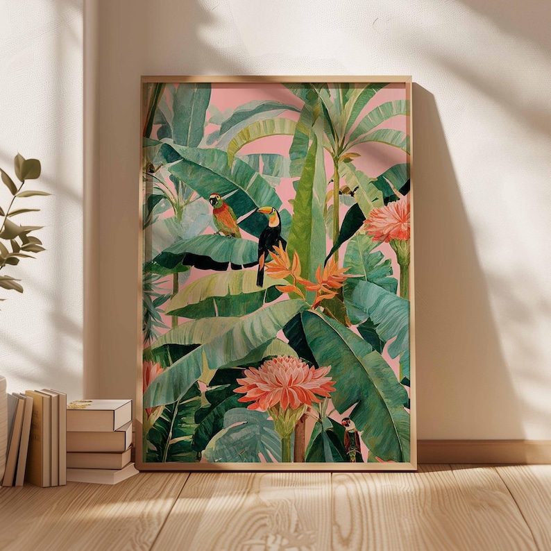 Póster de lienzo tropical retr - Office Furniture For Sale reseña y precio