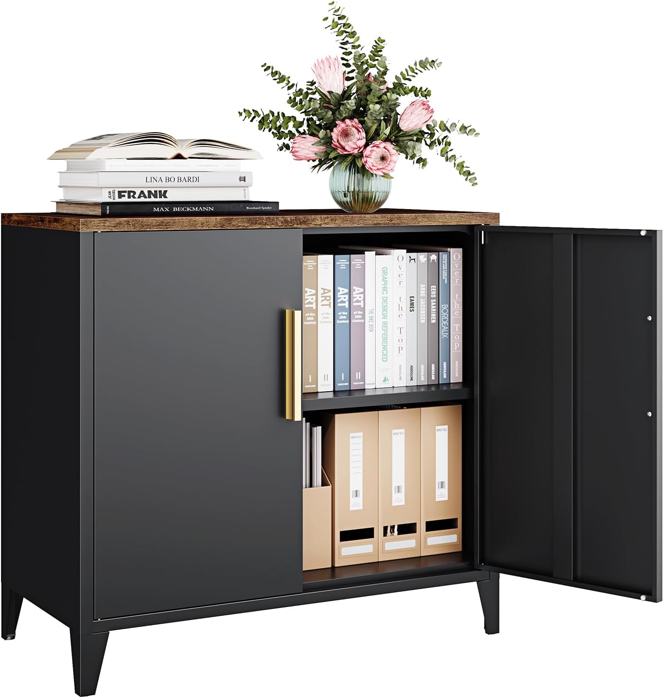 Gabinete de Almacenamiento Met - Office Furniture Credenza reseña y precio