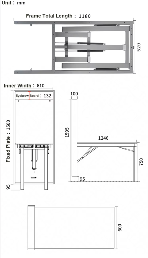 Accesorios para Mesa Plegable  - Wall Mounted Desk Fold reseña y precio
