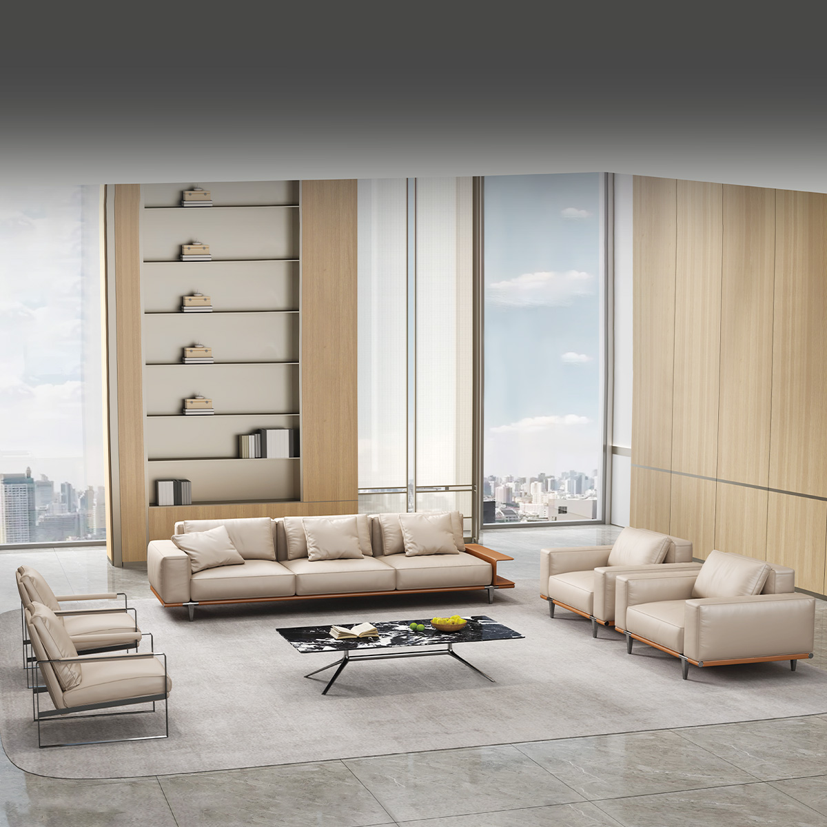 Conjunto de Sofá y Mesa de Cen - Office Furniture For Sale reseña y precio
