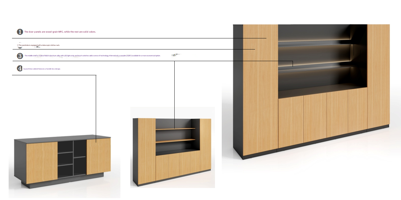 Archivador credenza MFC más ve - Office Furniture Credenza reseña y precio