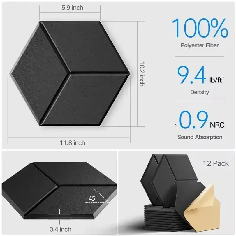 12 Paneles de Espuma Autoadhes - Office Furniture For Sale reseña y precio