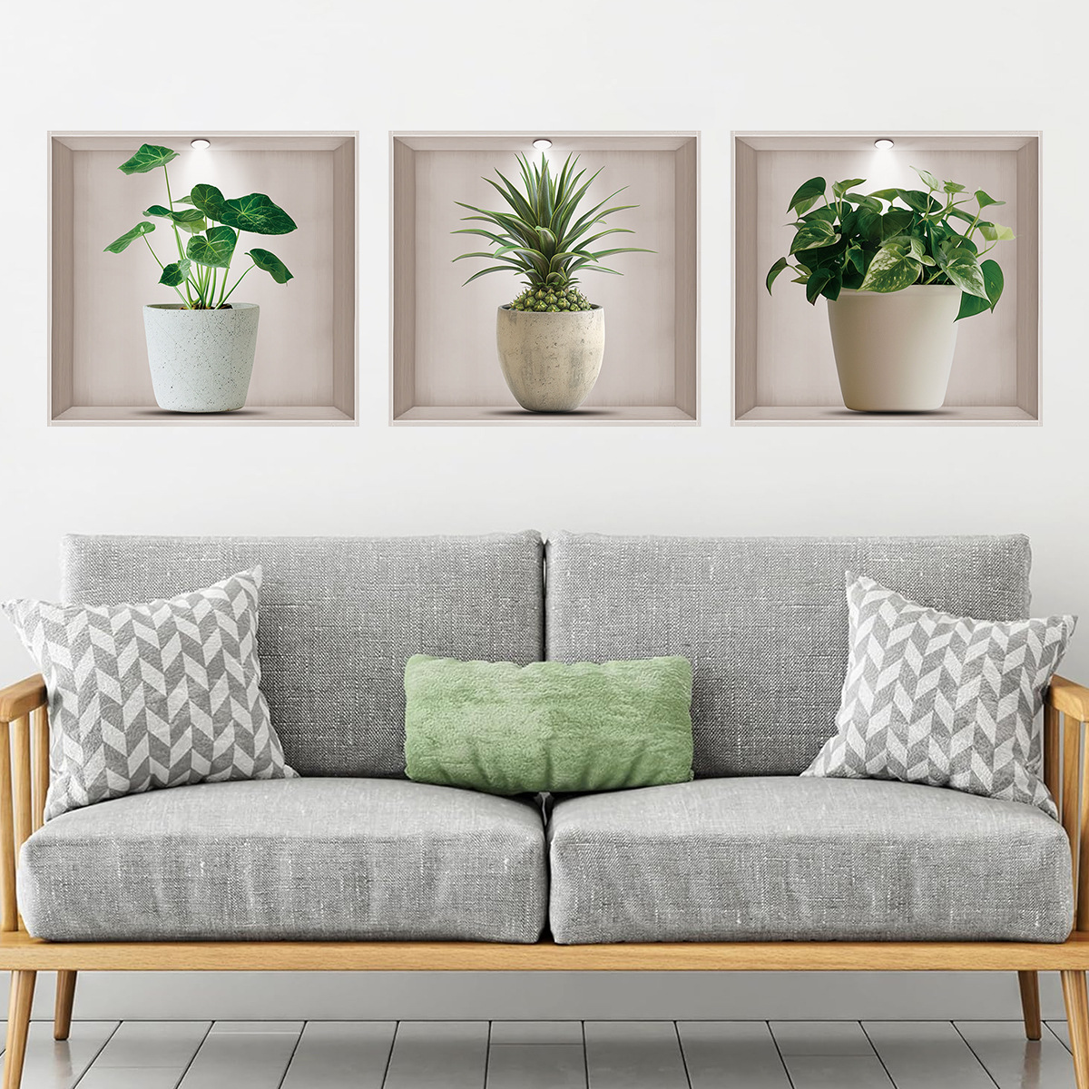 Macetas, plantas verdes, adhes - Office Furniture For Sale reseña y precio