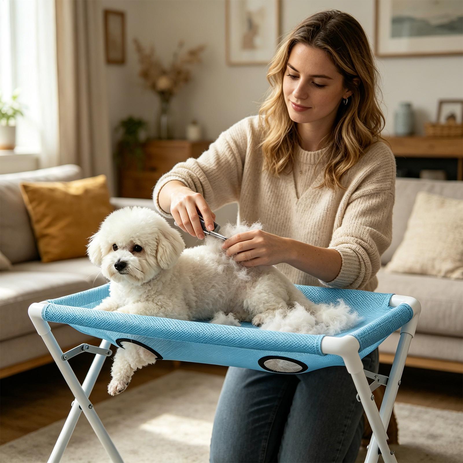 Mesa de hamaca portátil para c - Under Desk Hammock reseña y precio