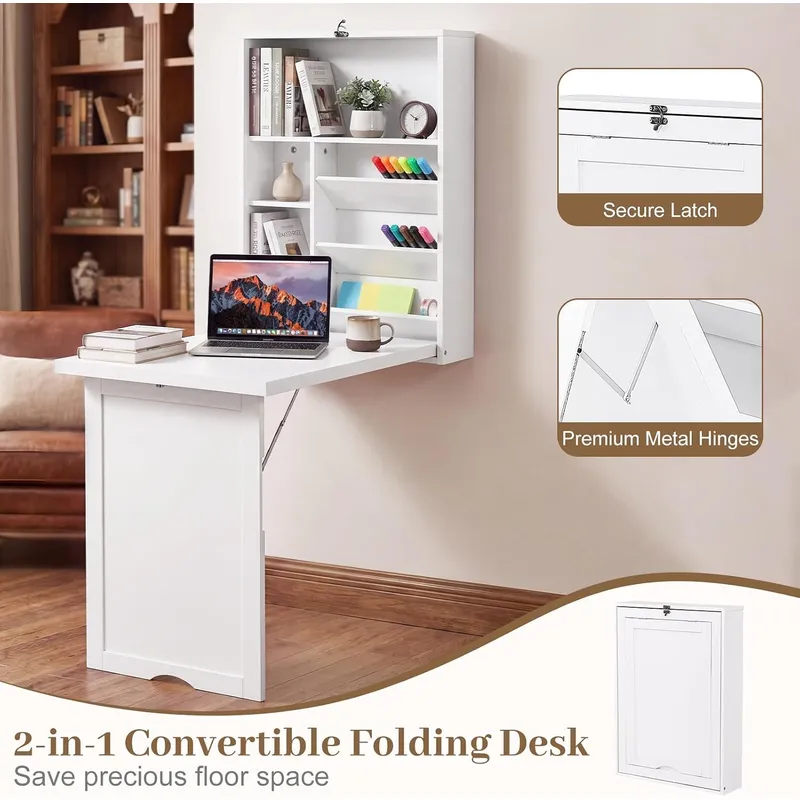 Escritorio de Computadora Mult - Wall Mounted Desk Fold reseña y precio